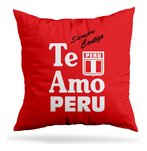 Cojin Deco Te Amo Peru (d0516 Boleto.store)