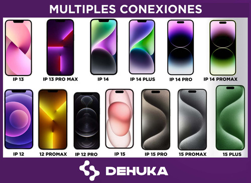 Funda Para iPhone 13 Transparente Dehuka Carcasa Protectora Antigolpes De Calidad