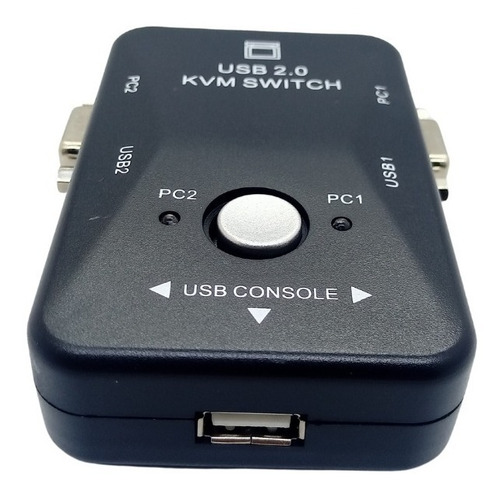 Imagen 2 de 5 de Switch Kvm Usb Vga 2 Puertos Monitor Teclado Impresora