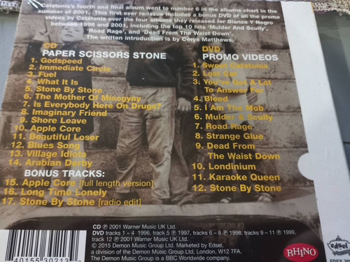 Cd Dvd Catatonia Paper Scissors Stone Nuevo Importado L51