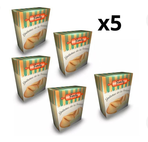 Pack X 5 / Galletas De La Fortuna X 12 Unidades C/u - Family