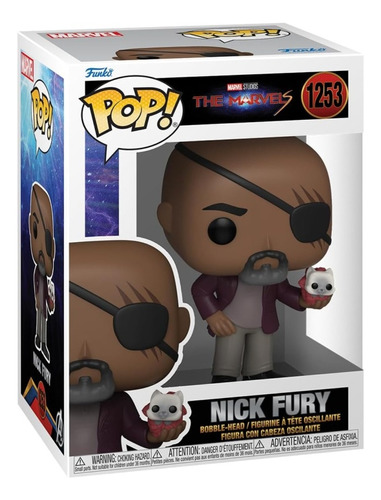 Funko Pop Marvel: The Marvels - Nick Fury Con Flerkitten