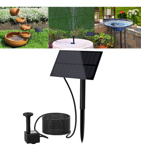 Kit De Bomba De Fuente De Agua Solar Diy Con Estaca Para