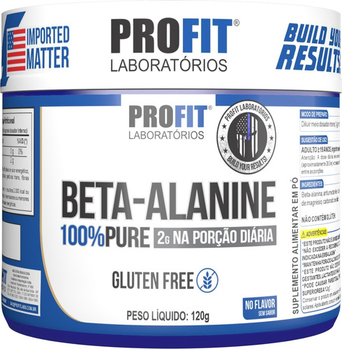 Beta Alanina 100% Pure Pote 120g - Profit