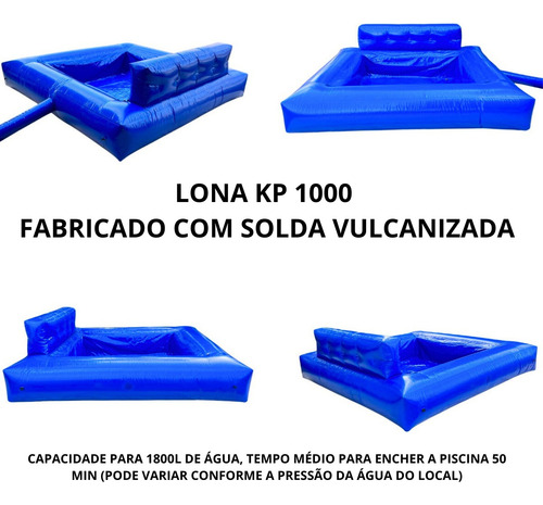 Piscina Inflável Para Tobogã Escorregador Kp1000 - P/ Slide