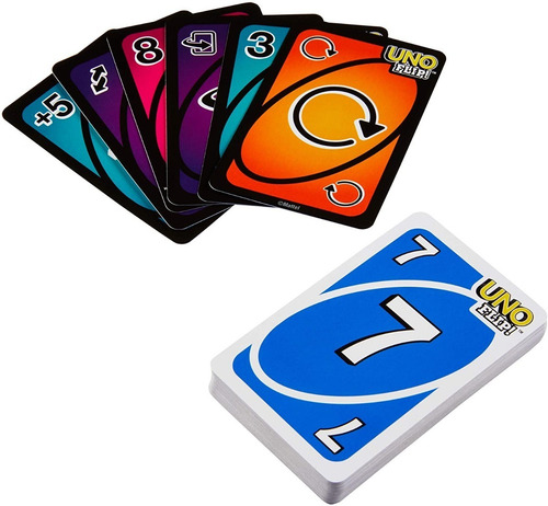 Juego De Mesa Uno Flip De Cartas Mattel Caja Metálica Envió