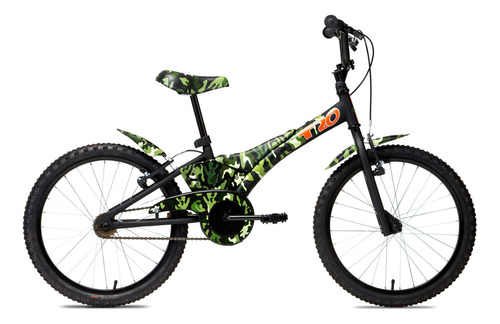 Bicicleta Infantil Groove Camuflada 20 Verde Tamanho do quadro Único