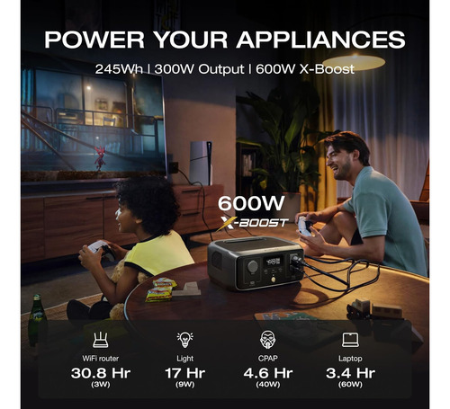 Ecoflow River 3 Estación De Energía | 245 Wh | 300w A 600w