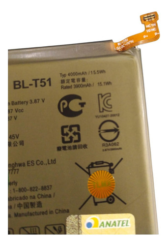Flex Carga Bateira Bl-t51 Compativel Lg K62 Lmk525h