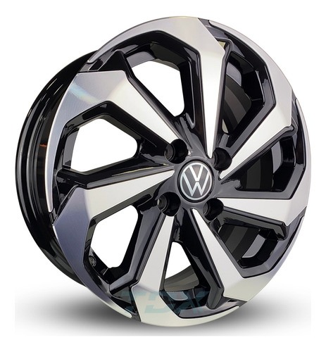 Rodas Tarantula Aro 14 Volkswagen Voyage Gol Up (jogo)+bicos Cor Preto Com Diamantado