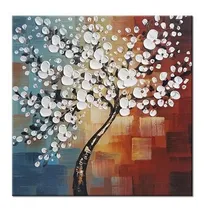 Comprar Wieco Art Mural 100% Pintado A Mano De Morning Glory Pintura