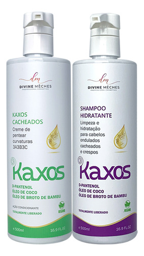 Kit Divine Mèches Kaxos Shampoo + Creme Para Cacheados