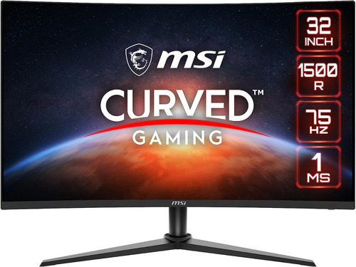 Msi G323cv Monitor Gamer Curvo Fhd Va 75hz 1ms Freesync 32''