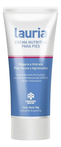 Lauria Crema Nutritiva Para Pies Hidratante Reparadora 70g