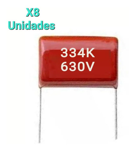 Condensador Poliéster 0.33uf 334k 330nf 400v 1000v (8 Unid)