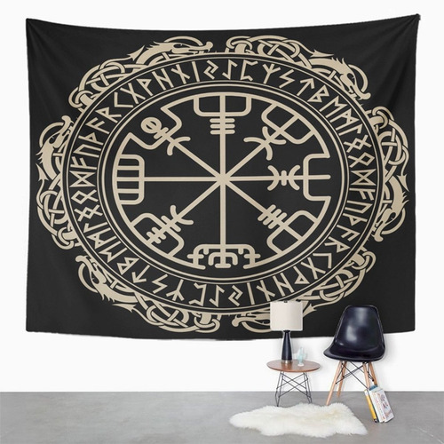 Emvency Tapestry Mandala 50 X60 Home Decor Negro Celtic