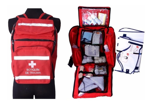 Botiquin De Emergencia Trauma Tipo Morral Brigadista Rescate