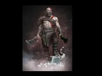 Comprar God Of War Old Kratos Diorama Archivo Stl Impresion 3d 