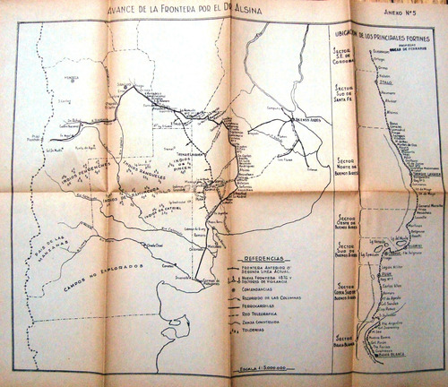 Conquista Desierto Juan C.walther Completo 7 Mapas Indios
