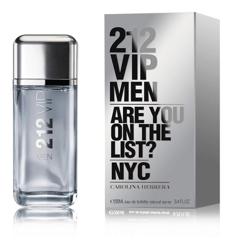 212 Vip Hombre Edt 200ml Silk Perfumes Original Ofertas