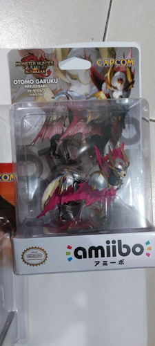 Set Amiibo Monster Hunter Meruzena, Otomoa Airou, Garuku Jap