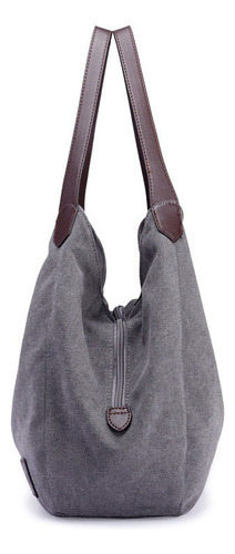 Bolso Tote De Lona For Mujer Bolso De Trabajo Con Cremallera