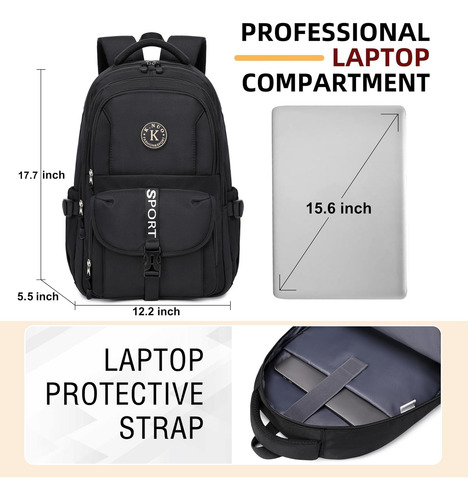 Kidnuo Mochila Universitaria, Mochilas Para Computadora Port