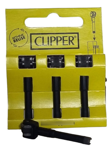 Sistema De Piedras Encendedor Clipper 3 Pz