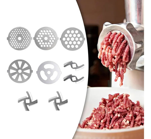Acessório De 9 Peças Para Peças De Moedor De Carne Para