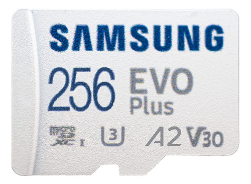 Samsung Evo Plus Tarjeta Microsdxc 256gb Clase10 A2 Uhs-i U3