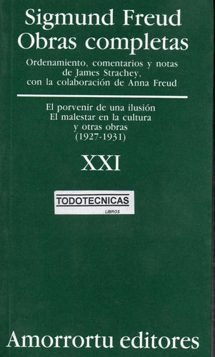 Freud, Tomo 21 Obras Completas Amorrortu   Oferta   Libreria