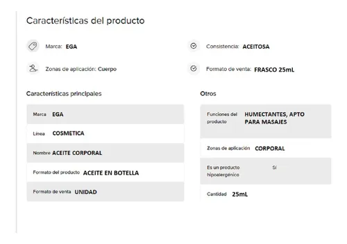 Aceite De Rosa Mosqueta Puro 25ml - mL a $2000