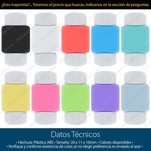 Paquete De 10 Protector Para Cable Usb De iPhone / Mayoreo