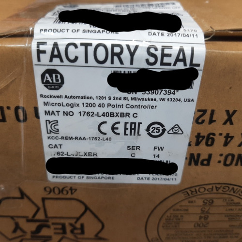 Plc Micrologix 1200 1762-l40bxbr