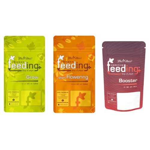 Kit Fertilizante Feeding Grow 125g+ Short 125g+ Booster 125g