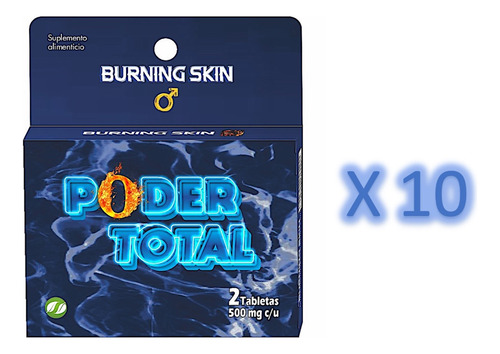 Vigorizante Masculino Poder Total Burning Skin 20 Tab 500mg