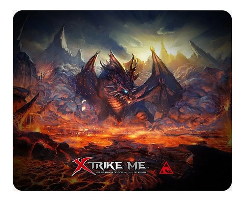 Imagen 1 de 4 de Mouse Pad Gamer Xtrike Me Mp-002 Bk Goma Antideslizante