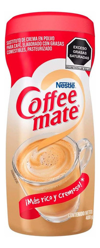 Sustituto De Crema en polvo sabor original Coffee Mate 400g