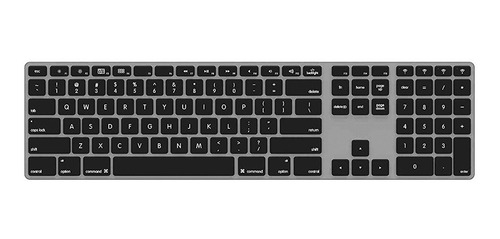 Imagen 1 de 7 de Teclado Inalámbrico Aluminio Retroiluminado / Matias /apple