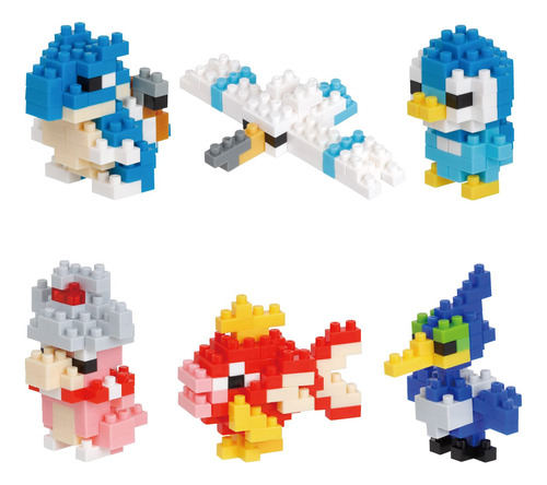 Set De Agua Nanoblock Tipo Pokémon, 1 Serie Mininano