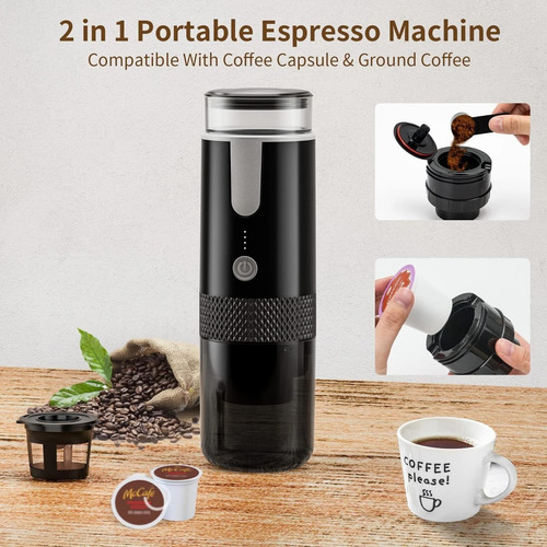 Máquina De Café Espresso Portátil, Cafetera Portátil, Máquin