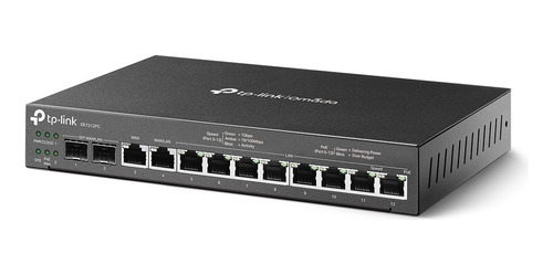 Router Vpn Omada Tp Link Er7212pc 8p Gigabit Poe+ 100w 2 Sfp