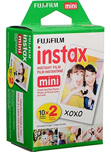 Fujifilm Instax Mini Film Instantáneo, 2 X 10 Tomas