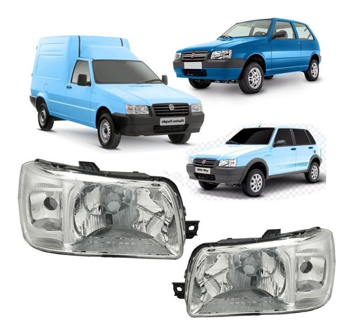 Fiat Uno Kit 2 Semiópticas 2004