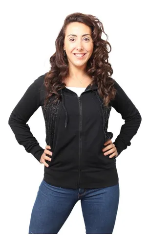 Campera de buzo mujer hot sale
