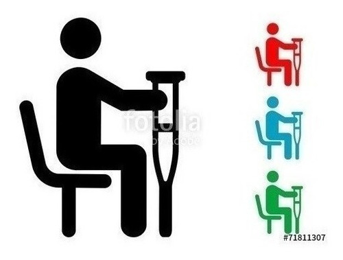 Vinilo Decorativo Persona Discapacitada   