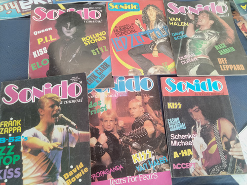  Sonido 12 Revistas Kiss, Led Zeppelin, Duran Duran 