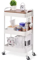 Comprar Toolf Carrito Con Ruedas De 3 Niveles, Carrito Utilitario De