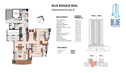 Blue Bosque Real, Penthouse Phb 3102 Tipo B Preventa Con Family Room En Nivel 30