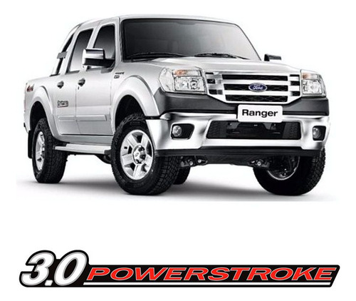 Adesivo 3.0 Powerstroke Ford Ranger 2010 A 2012 Preto